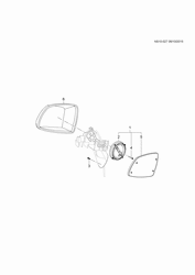 WINDSHIELD-WIPER-MIRRORS-INSTRUMENT PANEL-CONSOLE-DOORS Chevrolet Sail 2012-2017 SP,SQ MIRROR/REAR VIEW