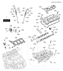 MOTOR 6 CILINDROS Chevrolet Captiva 2011-2011 LX,LZ26 ENGINE ASM-3.0L V6 PART 2 CYLINDER HEAD & RELATED PARTS(LF1/3.0C)
