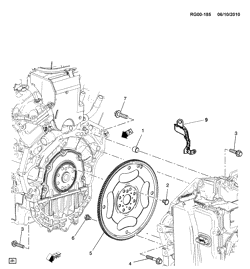 6-CYLINDER ENGINE Chevrolet Malibu - LAAM 2012-2016 GS69 ENGINE TO TRANSMISSION MOUNTING (LFW/3.0-5, AUTOMATIC MHK)