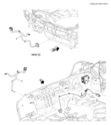 CABLEADO DE CHASIS-LUCES Chevrolet Malibu - LAAM 2014-2016 GR,GS,GT69 SISTEMA DE SENSOR/OBJETO TRASERO (ASISTENCIA DE ESTACIONAMIENTO UD7)