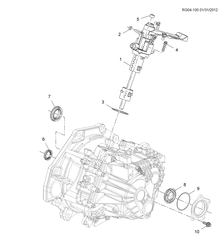 КОРОБКА ПЕРЕДАЧ-ТОРМОЗА Chevrolet Malibu - LAAM 2012-2012 GR69 6-SPEED MANUAL TRANSMISSION PART 2 (M32-6 MZ0) CASE AND COVERS(1ST DES)