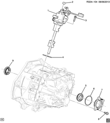 TRANSMISSION-BRAKES Chevrolet Malibu - LAAM 2013-2016 GR69 6-SPEED MANUAL TRANSMISSION PART 2 (M32-6 MZ0) CASE AND COVERS