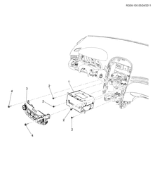 FIXAÇÃO CARROCERIA-AR-CONDICIONADO-PAINEL DE INSTRUMENTOS Chevrolet Malibu - LAAM 2015-2016 GR69 RADIO MOUNTING