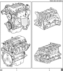 MOTOR 4 CILINDROS Chevrolet Aveo/Sonic - LAAM 2012-2016 JB,JC,JD48-69 ENGINE ASM & PARTIAL ENGINE (LDD/1.4F)