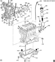 4-CYLINDER ENGINE Chevrolet Aveo/Sonic - Europe 2012-2016 JG48-69 ENGINE ASM-1.2L L4 PART 4 OIL PUMP, PAN & RELATED PARTS (LWD/1.2X)