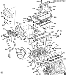 4-CYLINDER ENGINE Chevrolet Aveo/Sonic - LAAM 2016-2017 JB,JC,JD48-69 ENGINE ASM-1.6L L4 PART 2 CYLINDER HEAD & RELATED PARTS (LDE/1.6E)