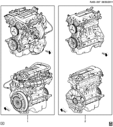 4-ЦИЛИНДРОВЫЙ ДВИГАТЕЛЬ Chevrolet Aveo/Sonic - LAAM 2014-2016 JC48 ENGINE ASM & PARTIAL ENGINE (LUJ/1.4-8)