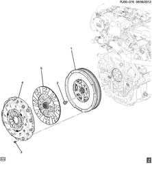 4-CYLINDER ENGINE Chevrolet Tracker/Trax - Europe 2013-2015 JG,JH76 CLUTCH (MFH,MZ4)