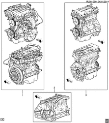 MOTEUR 4 CYLINDRES Chevrolet Tracker/Trax - Europe 2013-2017 JG,JH76 ENGINE ASM & PARTIAL ENGINE (LUJ/1.4-8)