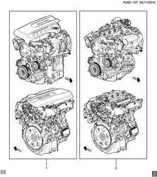 4-CYLINDER ENGINE Chevrolet Tracker/Trax - LAAM 2015-2015 JB,JC76 ENGINE ASM & PARTIAL ENGINE (LVL/1.6C)