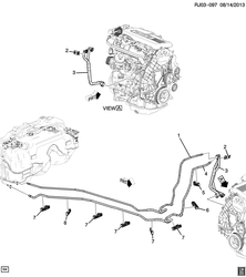 ТОПЛИВО-ВЫХЛОП-КАРБЮРАЦИЯ Chevrolet Tracker/Trax - Europe 2013-2015 JG,JH76 FUEL SUPPLY SYSTEM (LUD/1.7L)