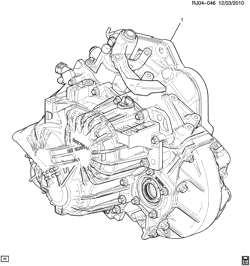 BRAKES Chevrolet Aveo/Sonic - LAAM 2012-2014 JC48-69 6-SPEED MANUAL TRANSMISSION PART 1 M20-6 TRANSMISSION ASSEMBLY(MZ7)