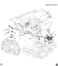 TRANSMISSION-BRAKES Chevrolet Tracker/Trax - Europe 2016-2017 JH76 SHIFT CONTROL/AUTOMATIC TRANSMISSION (MNK)