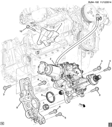 FREIOS Chevrolet Tracker/Trax - LAAM 2014-2015 JB,JC76 TRANSFER CASE MOUNTING (ALL-WHEEL DRIVE F46, MANUAL MZ4,M7Y)