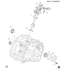TRANSFER CASE Chevrolet Tracker/Trax - Europe 2013-2014 JG,JH76 6-SPEED MANUAL TRANSMISSION PART 2 M32-6 TRANSMISSION CASE & COVERS(MZ4,M7Y)