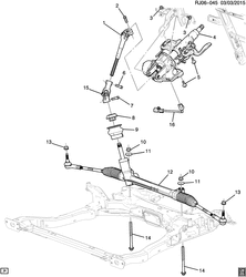 FRONT SUSPENSION-STEERING Chevrolet Tracker/Trax - LAAM 2014-2017 JB,JC76 STEERING SYSTEM & RELATED PARTS (RHD, ELECTRIC ASSIST NJ1)