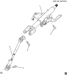 FRONT SUSPENSION-STEERING Chevrolet Tracker/Trax - Europe 2013-2016 JG,JH76 STEERING COLUMN PART 1 (EXC ELECTRIC NJ1)