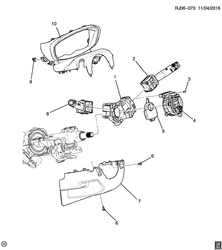 FRONT SUSPENSION-STEERING Chevrolet Tracker/Trax - LAAM 2017-2017 JC76 STEERING COLUMN SWITCHES & COVERS