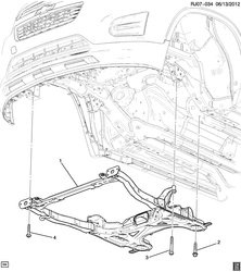 РАМЫ-ПРУЖИНЫ - АМОРТИЗАТОРЫ - БАМПЕРЫ Chevrolet Tracker/Trax - Europe 2013-2015 JG,JH76 FRAME & MOUNTING (EXC CHASSIS KIT XL4)