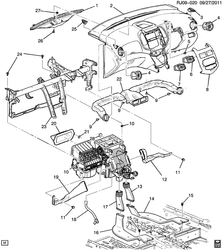 FIXAÇÃO CARROCERIA-AR-CONDICIONADO-PAINEL DE INSTRUMENTOS Chevrolet Aveo/Sonic - Europe 2012-2015 JH,JJ48 A/C AIR DISTRIBUTION SYSTEM (RHD, REAR DUCT C35)