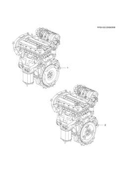 MOTEUR 4 CYLINDRES Chevrolet Cruze Notchback - Europe 2010-2014 PP,PQ69 ENGINE ASM-1.6L L4 (LXT/1.6-6)