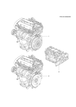 MOTOR 4 CILINDROS Chevrolet Cruze Notchback - Europe 2010-2017 PP,PQ,PR69 ENGINE ASM & PARTIAL ENGINE (2H0/1.8-5)