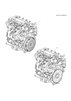MOTOR 6 CILINDROS Chevrolet Orlando - LAAM 2012-2012 PU75 ENGINE ASM-2.4L L4 (LAF/2.4J)