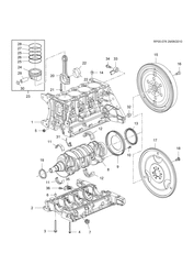 MOTOR 4 CILINDROS Chevrolet Cruze Hatchback - LAAM 2014-2017 PS,PT,PU68 ENGINE ASM-1.4L L4 PART 1 CYLINDER BLOCK & INTERNAL PARTS(LUJ/1.4-8)