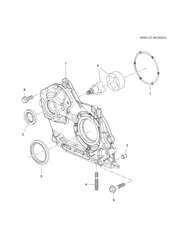 4-CYLINDER ENGINE Chevrolet Tracker/Trax - Europe 2013-2015 JG,JH76 ENGINE ASM - DIESEL PART 4 OIL PUMP AND FITTING (LUD/1.7L)