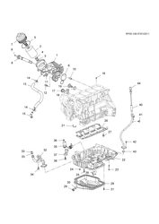 4-CYLINDER ENGINE Chevrolet Tracker/Trax - Europe 2013-2015 JG,JH76 ENGINE ASM - DIESEL PART 5 OIL PAN AND FILTER (LUD/1.7L)