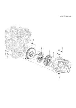 4-CYLINDER ENGINE Chevrolet Cruze Notchback - LAAM 2012-2016 PS,PT,PU69 CLUTCH (LNP/2.0Y, MANUAL MYJ)