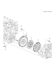 MOTOR 4 CILINDROS Chevrolet Malibu - LAAM 2012-2016 GR69 CLUTCH (MANUAL MZ0)