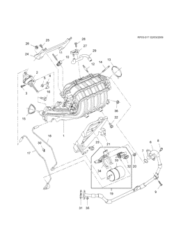 FUEL-EXHAUST-CARBURETION Chevrolet Cruze Notchback - Europe 2010-2014 PP,PQ69 INTAKE MANIFOLD (LXT/1.6-6)