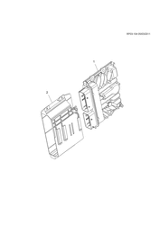 FUEL-EXHAUST-CARBURETION Chevrolet Cruze Notchback - Europe 2012-2013 PP,PQ,PR69 E.C.M. MODULE & RELATED PARTS (LUD/1.7L)