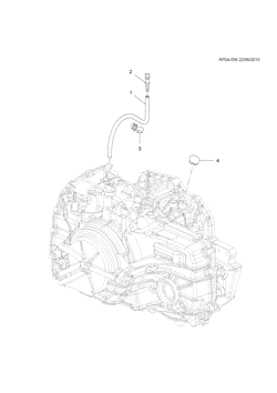TRANSMISSÃO MANUAL 5 MARCHAS Chevrolet Cruze Notchback - LAAM 2010-2016 PS,PT,PU69 TRANSFER CASE VENT TUBE (AUTOMATIC MH7,MH8,MH9)