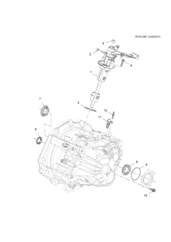 КОРОБКА ПЕРЕДАЧ-ТОРМОЗА Chevrolet Cruze Notchback - LAAM 2011-2017 PT69 6-SPEED MANUAL TRANSMISSION PART 2 M32-6 TRANSMISSION CASE&COVERS(MR5)