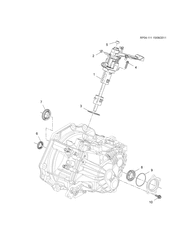 BRAKES Chevrolet Cruze Hatchback - Europe 2012-2013 PP,PQ,PR68 6-SPEED MANUAL TRANSMISSION PART 2 M32-6 TRANSMISSION CASE & COVERS(MZ4)
