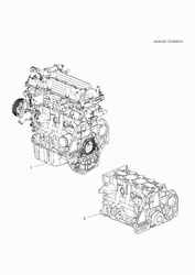 MOTOR 4 CILINDROS Chevrolet Sail (2015 New Model) 2015-2017 HB,HC,HD69 ENGINE ASM & PARTIAL ENGINE (L2B)