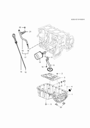 MOTOR 3 CILINDROS Chevrolet Sail (2015 New Model) 2015-2017 HB,HC69 CÁRTER (LEW,MA4,M72)