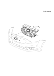 LUBRIFICAÇÃO - ARREFECIMENTO - GRADE DO RADIADOR Chevrolet Sail (2015 New Model) 2015-2017 HB,HC,HD69 GRILLE/RADIATOR