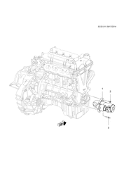 ЭЛЕКТРОПРОВОДКА ШАССИ - ЛАМПЫ Chevrolet Sail (2015 New Model) 2015-2017 HC,HD69 STARTER MOTOR MOUNTING (L2B)