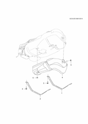 FUEL-EXHAUST-CARBURETION Chevrolet Sail (2015 New Model) 2015-2017 HB,HC,HD69 FUEL TANK MOUNTING