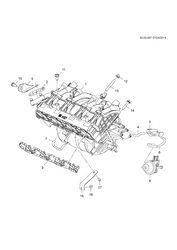 CARBURACIÓN ESCAPE COMBUSTIBLE Chevrolet Sail (2015 New Model) 2015-2017 HB,HC,HD69 ENTRADA DE COLECTOR (L2B)