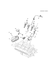 COMBUSTÍVEL-ESCAPAMENTO-CARBURAÇÃO Chevrolet Sail (2015 New Model) 2015-2017 HB,HC,HD69 FUEL INJECTION SYSTEM (L2B)