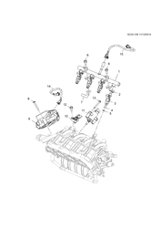 ТОПЛИВО-ВЫХЛОП-КАРБЮРАЦИЯ Chevrolet Sail (2015 New Model) 2015-2017 HB,HC69 FUEL INJECTION SYSTEM (LEW)