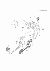 AUTOMATIC TRANSMISSION Chevrolet Sail (2015 New Model) 2015-2017 HC,HD69 BRAKE PEDAL (M72,M89)