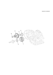 TRANSMISSÃO MANUAL 4 MARCHAS Chevrolet Sail (2015 New Model) 2016-2017 HD69 AUTOMATIC TRANSMISSION PART OF 16 AUTO 4 SPD COUNTER GEAR & SHAFT(M18)