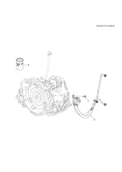 TRANSMISSÃO MANUAL 4 MARCHAS Chevrolet Sail (2015 New Model) 2016-2017 HB,HC69 AUTOMATIC TRANSMISSION PART OF 15 AUTO 4 SPD OIL COOLER PIPES(MNG)