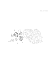 TRANSMISSÃO MANUAL 4 MARCHAS Chevrolet Sail (2015 New Model) 2016-2017 HB,HC69 AUTOMATIC TRANSMISSION PART OF 16 AUTO 4 SPD COUNTER GEAR & SHAFT(MNG)