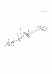 FREINS-ESSIEU ARRIÈRE-ARBRE DE TRANSMISSION-ROUES Chevrolet Sail (2015 New Model) 2015-2017 HB,HC,HD69 ARBRE DE ROUE/ARRIÈRE